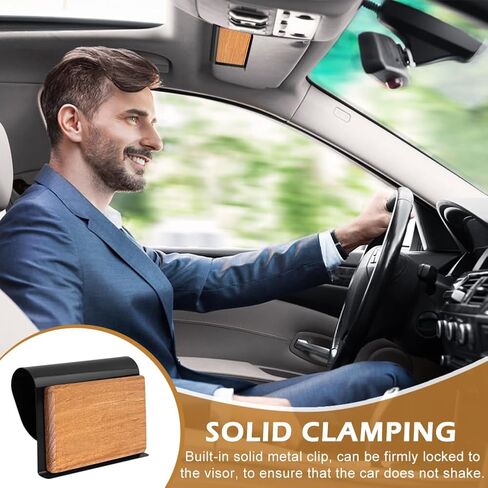 Car Air Freshener Visor Clip Compatible with Drift Car Air Freshener, Vehicle Sun Visor Metal Clip, Cli-p Holder Auto Accessories for Cabin, Truck & SUV, Freshener not include(COLOR:Black) in Saudi Arabia