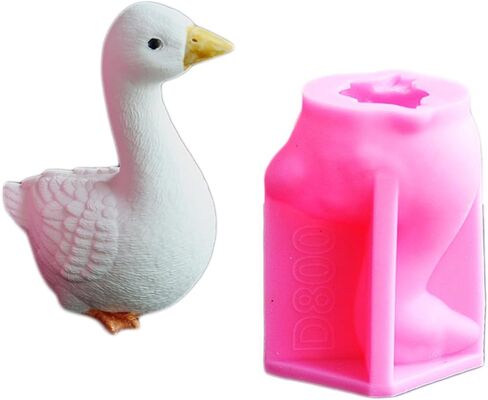 3D الأوز الحيوان تمثال سيليكون مقاومة للحرارة قوالب راتنجات الايبوكسي لصناعة الصابون شمعة الجبس الديكور ديكور المنزل قوالب السيليكون الطين الاسمنت in Kuwait