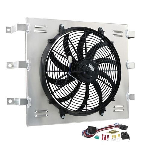 Radiator Shroud&16'' Electric Fan for 55-59 Chevy GMC 3100 3200 3400 3500 3600 Truck 1956 1957 1958 Radiator Cooling Fan Assembly kit in Kuwait