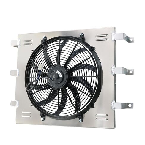 Radiator Shroud&16'' Electric Fan for 55-59 Chevy GMC 3100 3200 3400 3500 3600 Truck 1956 1957 1958 Radiator Cooling Fan Assembly kit in Kuwait
