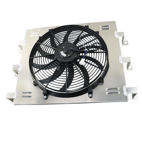 Radiator Shroud&16'' Electric Fan for 55-59 Chevy GMC 3100 3200 3400 3500 3600 Truck 1956 1957 1958 Radiator Cooling Fan Assembly kit in Kuwait