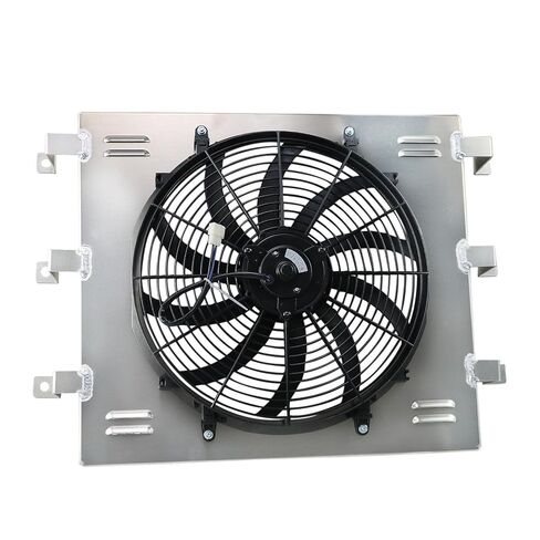 Radiator Shroud&16'' Electric Fan for 55-59 Chevy GMC 3100 3200 3400 3500 3600 Truck 1956 1957 1958 Radiator Cooling Fan Assembly kit in Kuwait