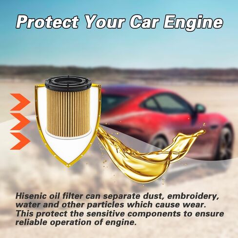 Oil Filter Fits Select Hyundai Accent Creta Elantra Kona Sonata Tucson Venue, Fits Select Kia Carnival K4 K5 Rio Seltos Seltos Sonet Sorento Sportage, Direct Replacement for OE# 263502M000 in Kuwait