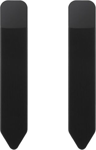 Bremorou 2 Pcs Universal Stylus Holder Adhesive Pencil Protected Sleeve Case Elastic Pens Holder Storage Pouch Pocket Accessories for Tablet Laptop Case Notebook Outdoor Black 7.28 × 1.57 Inch in Saudi Arabia