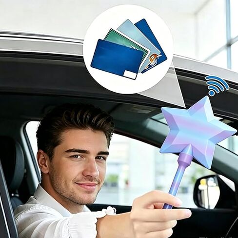 Credit Card Wand, 3D Printed Magic Tap to Pay Wand, Star Magic Wands Digital Payment Star Wands for Easy Checkout Suitable Scenarios for Card Payment Blue in Saudi Arabia