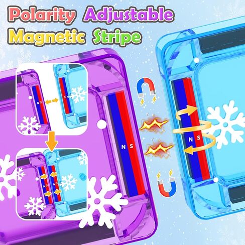 33PCS Mini Magnetic Tiles - Arctic Animals Theme Toddler Travel Essentials Set with Case, Magnetic Building Blocks Kids Games Montessori Preschool Sensory Toys for 3+ Year Old Boys Girls Gifts in Saudi Arabia
