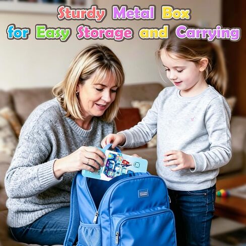 33PCS Mini Magnetic Tiles - Arctic Animals Theme Toddler Travel Essentials Set with Case, Magnetic Building Blocks Kids Games Montessori Preschool Sensory Toys for 3+ Year Old Boys Girls Gifts in Saudi Arabia