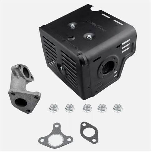 طقم أنابيب عادم كاتم الصوت لـ GX340 GX390 188F 190F 192F، بديل لسيارة HONDA OEM in Kuwait
