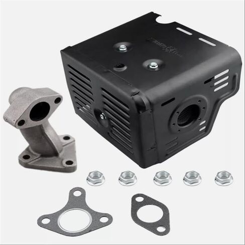 طقم أنابيب عادم كاتم الصوت لـ GX340 GX390 188F 190F 192F، بديل لسيارة HONDA OEM in Kuwait