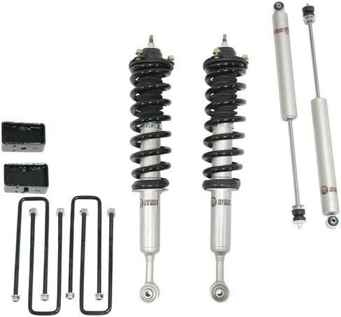 Freedom Off-Road Front 3.5" Lift Struts w/Rear 3" Blocks, and Shocks For 07-21 Tundra in Kuwait