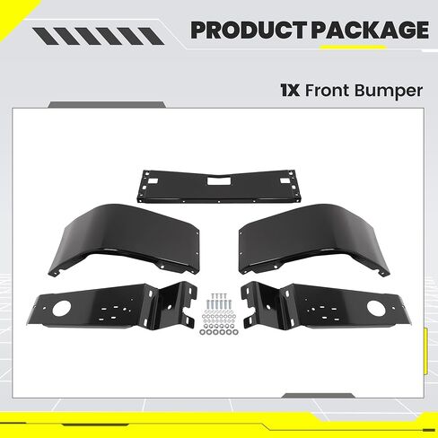 ALMULOO Front Bumper Compatible with 2015-2022 Peterbilt 579 1st Gen Steel Powder Coated Black in Kuwait
