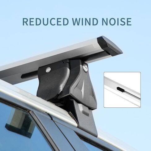 CARVERTON 51" Roof Rack Cross Bars Thick Aluminum Adjustable Lockable Crossbars Rack Bars Fits Most Vehicles Without Side Rails，Silver in Saudi Arabia