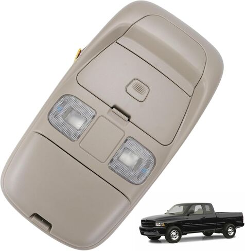 LED Overhead Console Assembly Compatible with Dodge Ram 1500 2500 3500 1998-2002 Cab Interior Ceiling Dome Map Reading Light Lamp Map Lights in Saudi Arabia