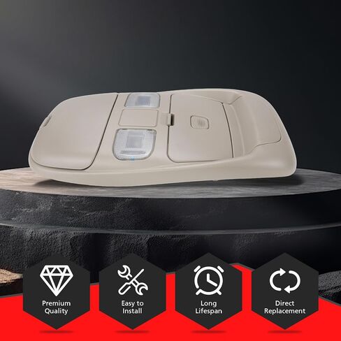 LED Overhead Console Assembly Compatible with Dodge Ram 1500 2500 3500 1998-2002 Cab Interior Ceiling Dome Map Reading Light Lamp Map Lights in Saudi Arabia
