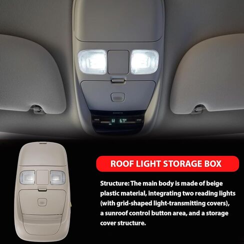 LED Overhead Console Assembly Compatible with Dodge Ram 1500 2500 3500 1998-2002 Cab Interior Ceiling Dome Map Reading Light Lamp Map Lights in Saudi Arabia