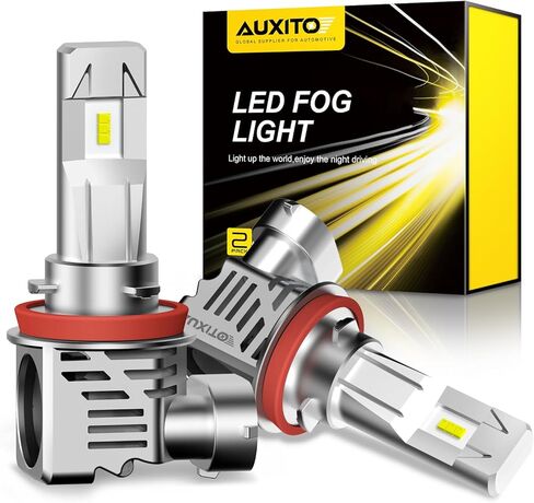 AUXITO 9012 Bulb HIR2 Bulbs, 48000LM Brighter Ultra-Bright, Plug N Play, Long Lifespan, No Flicker, 99% Compatibility, 2PCS in Saudi Arabia