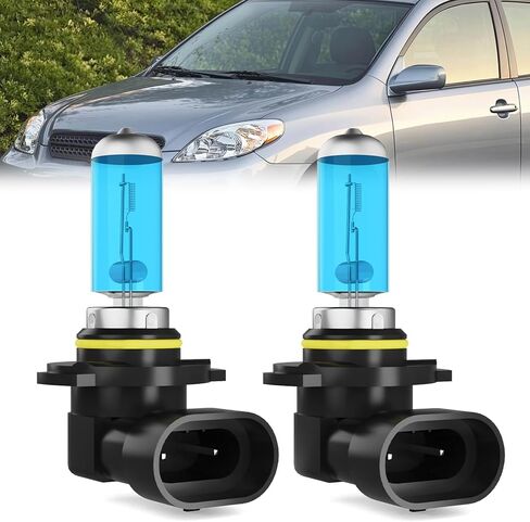 المصابيح الأمامية تناسب Toyota Matrix 2003-2014، 9005 High Beam + 9006 مصباح هالوجين منخفض الشعاع، ضوء أبيض 6000K، التوصيل والتشغيل، حزمة من 4 in Kuwait