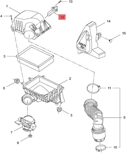 MAF Mass Air Flow Sensor Compatible with Buick Encore Verano Trax Compatible with Sonic Compatible with Cruze Parts 0280218419 12671624 0280218273 13432262 in Saudi Arabia