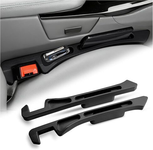 2PCS 2026 Upgraded Car Seat Gap Filler Organizer,Deepened 2-in-1 Car Gap Seat Filler with Storage Slots & Reserved Charging Hole,Universal in Between Cars Seats Catcher in Saudi Arabia