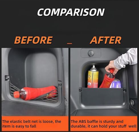 1PC Car Trunk Side Storage Baffle Rear Cargo Storage Panel Partition Board Compatible with 2020 2021 2022 2023 2024 2025 Rav 4 Trunk Compartment Accessory in Saudi Arabia