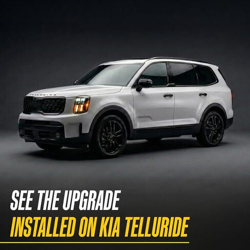 Trim Illusion Chrome Delete Gloss Black Door Handle Cover Overlay for 2022-2025 Kia Telluride & 2023-2026 Kia Sorento w/Smart Key Access | Easy No-Tool Installation | US Patented in Saudi Arabia