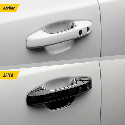 Trim Illusion Chrome Delete Gloss Black Door Handle Cover Overlay for 2022-2025 Kia Telluride & 2023-2026 Kia Sorento w/Smart Key Access | Easy No-Tool Installation | US Patented in Saudi Arabia