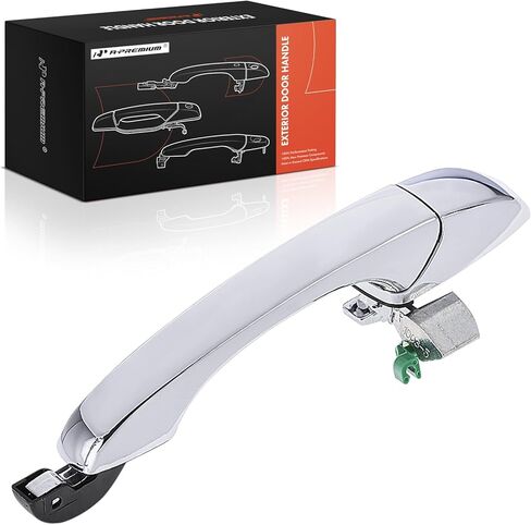 A-Premium Front or Rear Right Passenger Side Exterior Door Handle Compatible with Jeep Grand Cherokee 2011-2017 & Dodge Durango 2011-2017, Chrome, Replace# 55113686AC in Kuwait