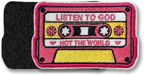 Listen to God Not The World Tactical Patch 3 Inches Funny Bible Verse Faith Prayer, Embroidered Hook and Loop Morale Patches for Dog Harness Vest & Backpack Military Gifts Mom Dad in Saudi Arabia