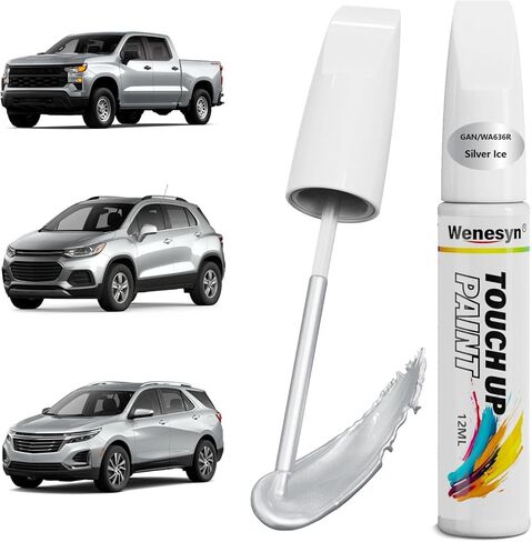 طلاء GAZ/WA8624 Summit White Touch Up متوافق مع شيفروليه، مزيل خدوش طلاء السيارة لإصلاح النكات والرقائق، دهانات السيارات تطابق تمامًا Chevy Silverado/Equinox/Malibu/Trax/Tahoe in Saudi Arabia