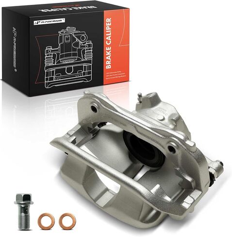 A-Premium Disc Brake Caliper Assembly with Bracket Compatible with Mercedes-Benz Vehicles - C300 2015-2022, E300 2018-2019 - Front Right Passenger Side in Kuwait