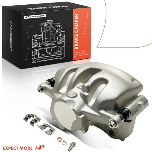 A-Premium Disc Brake Caliper Assembly with Bracket Compatible with Mercedes-Benz Vehicles - C300 2015-2022, E300 2018-2019 - Front Right Passenger Side in Kuwait