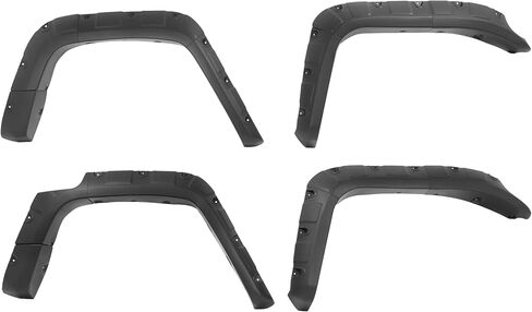 ALMULOO Fender Flares متوافقة مع 2007-2015 Toyota FJ Cruiser جيب برشام نمط عجلة قوس يغطي البلاستيك (PP) محكم أسود 4 * 3 قطع in Kuwait