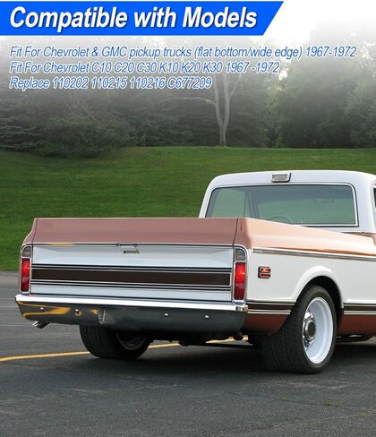 Pairs of Tail Lights and Reverse Lenses with Gaskets Fit For Chevrolet & GMC Pickup Trucks C10 C20 C30 K10 K20 K30 1967-1972 Replace 110202 110215 110216 C677209 in Saudi Arabia