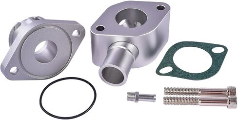 JEGS Intake Manifold Coolant Filler Neck Kit [Clear Anodized Billet Aluminum] in Kuwait