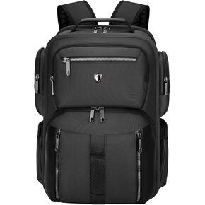 Business Travel Backpack for Men,TSA Friendly Carry on Personal Item Backpack Fit 15.6 Inch Laptop with with USB A&C Port, Professional Work Backpack for Travel/Office/College/Commuting, Black in Saudi Arabia