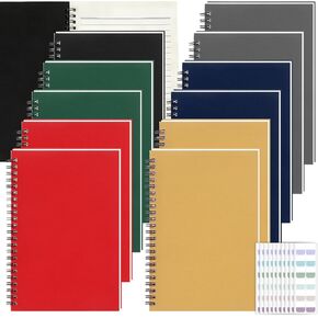 Retainbre 12 Pack Small Spiral Notebook College Ruled 8.26x5.50 Inches Spiral Journal with 120 Lined Pages Kraft Cover A5 Notebooks for Work Office School Students Note Taking in Saudi Arabia