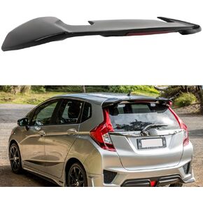 جناح سبويلر لنافذة السقف الخلفي مع ضوء الفرامل الثالث ABS أسود غير لامع لاستبدال Honda Fit 2014-2019 in Kuwait