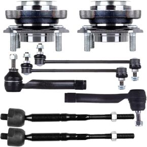 8pcs Wheel Bearing Inner & Outer Tie Rod Sway Bar Kit for Nissan for Sentra 2007-2012 in Saudi Arabia