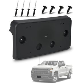 Bestview Front License Plate Bracket Compatible with 2019 2020 2021 2022 Chevy Silverado 1500 | OEM Replacement Part# 84428905 in Kuwait