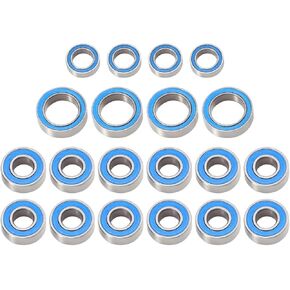 Compatible with Tamiya for TT01 TT01E TT01D for TT02B 1/10 RC Car Upgrades Parts Accessories 20PCS Rubber Sealed Ball Bearing Kit RC Assortment in Kuwait