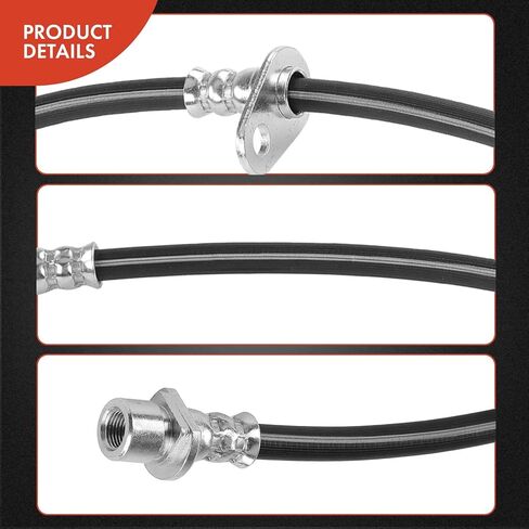 A-Premium Rear Side Brake Hydraulic Hose Compatible with Honda, Acura and Isuzu Models - Accord 1990-1997, Odyssey/TL 1995-1998, Legend 1987-1990, CL 1997-1999, Vigor 1992, Oasis 1996-1999 in Kuwait