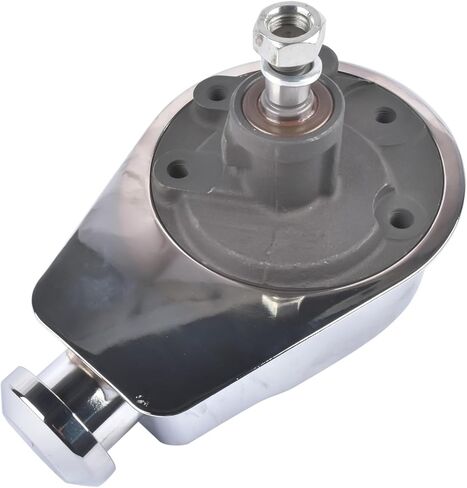 Power Steering Pump P Series 5/8" Keyway Replacement for Chevy Monte Carlo Camaro Malibu Chevelle Bel Air Biscayne 1966-1974 STP01S Chrome in Kuwait