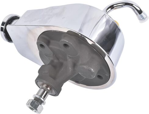 Power Steering Pump P Series 5/8" Keyway Replacement for Chevy Monte Carlo Camaro Malibu Chevelle Bel Air Biscayne 1966-1974 STP01S Chrome in Kuwait