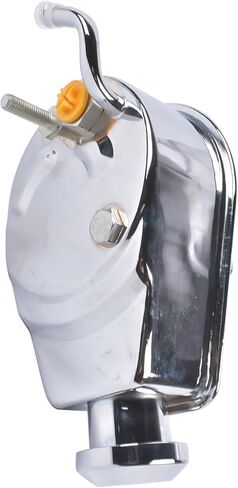 Power Steering Pump P Series 5/8" Keyway Replacement for Chevy Monte Carlo Camaro Malibu Chevelle Bel Air Biscayne 1966-1974 STP01S Chrome in Kuwait