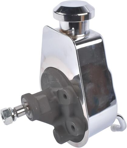 Power Steering Pump P Series 5/8" Keyway Replacement for Chevy Monte Carlo Camaro Malibu Chevelle Bel Air Biscayne 1966-1974 STP01S Chrome in Kuwait
