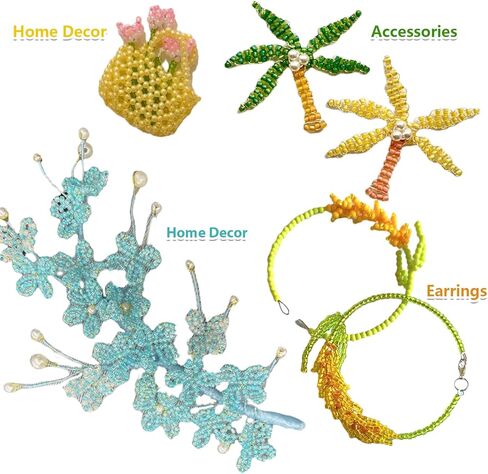 3mm Glass Seed Beads for Jewelry Making 8/0 Small Glass Beads Kit Blue &Yellow Collections for Bracelets, Earrings, Necklaces, DIY Crafts & Decorative 48 Vibrant Colors, 12000pcs/2 Boxes in Saudi Arabia