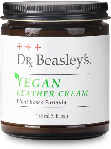 Dr. Beasley's Vegan Leather Cream 9 oz - Gentle Plant Based Formula, Conditions, Softens, UV Protection, Promotes Durability & Longer Life in Kuwait