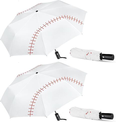 Lejorain Baseball Umbrella - Sports Game Umbrellas Automatic Open and Close Portable Baseball Folding Compact Umbrella Travel Windproof in Saudi Arabia