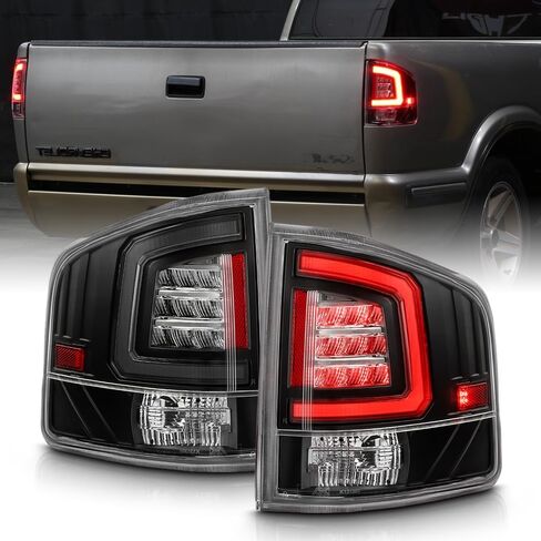 KEEKPO - Compatible with 1994-2004 Chevy S10/ GMC Sonoma Black Smoked LED Tube Tail Lights Brake Lamps Pair Left+Right in Kuwait