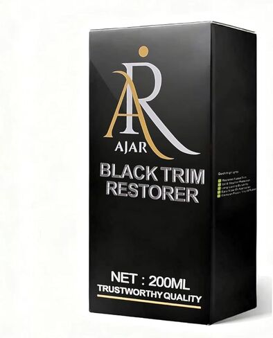 Black Trim Restorer for Cars, Plastic & Rubber Restorer Spray, Long Lasting UV Protection, Works on Bumpers, Mirrors, Tires, Lasts 8+ Months 6.7 Fl Oz in Kuwait